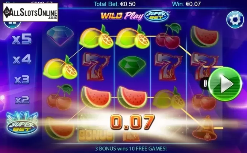 Screen 2. Wild Play SuperBet from NextGen