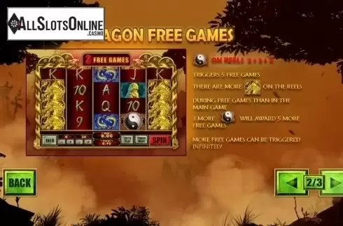 Paytable 2. Yun Cong Long from Playtech