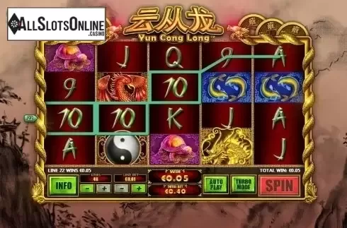 Win screen. Yun Cong Long from Playtech