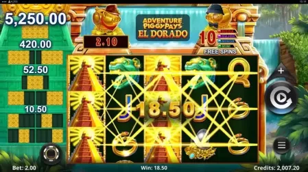 Adventure PIGGYPAYS El Dorado slot screenshot 2