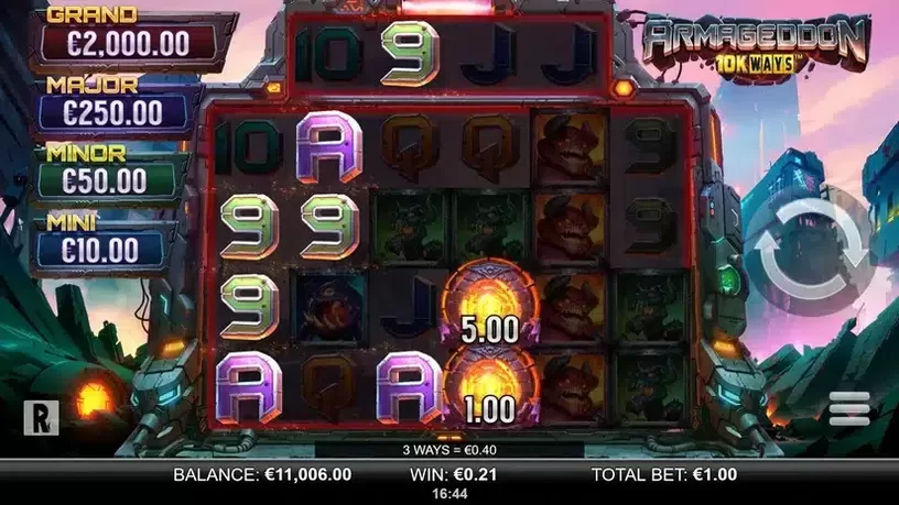 Armageddon Megaways slot screenshot 2