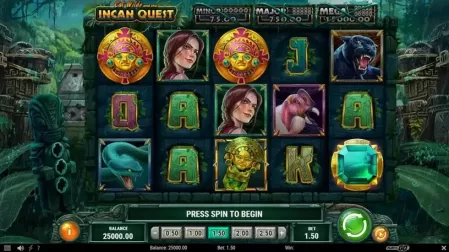 Cat Wilde and the Incan Quest slot screenshot 1