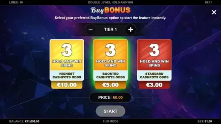 Double Jewel Hold and Win slot screenshot 2