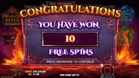 Dragon Pots Megaways slot screenshot 2