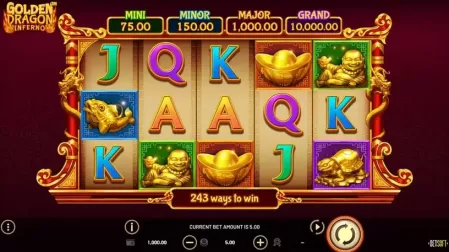 Golden Dragon Inferno slot screenshot 1