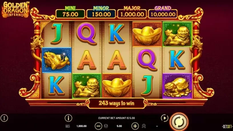 Golden Dragon Inferno slot screenshot 