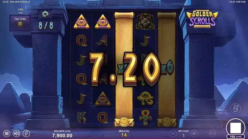 Golden Scrolls slot screenshot 4