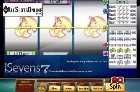 Win Screen 2. iSevens from Saucify