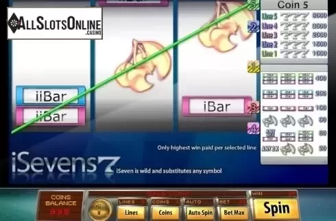 Win Screen . iSevens from Saucify
