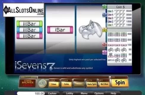 Game Workflow screen. iSevens from Saucify