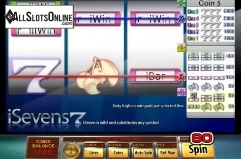 Win Screen 3. iSevens from Saucify