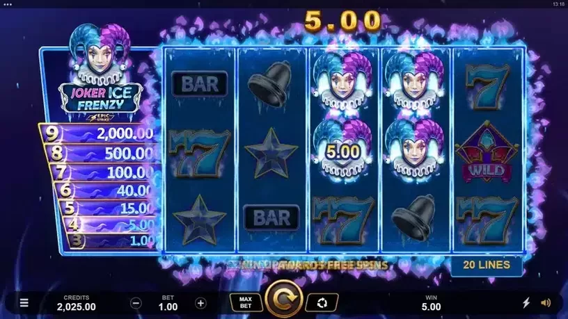 Joker Ice Frenzy Epic Strike slot screenshot