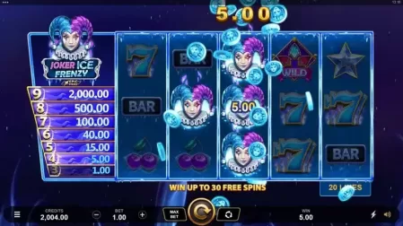 Joker Ice Frenzy Epic Strike slot screenshot 2