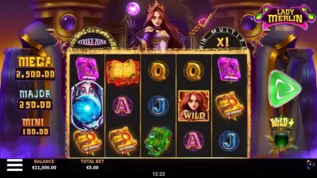 Lady Merlin MultiMax slot screenshot 1