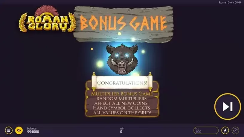Roman Glory slot screenshot 3
