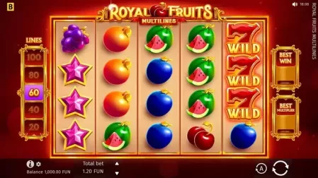 Royal Fruits MultiLines slot screenshot 1