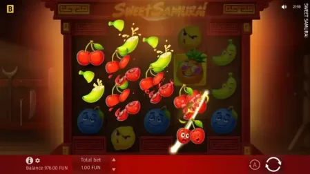 Sweet Samurai slot screenshot 2