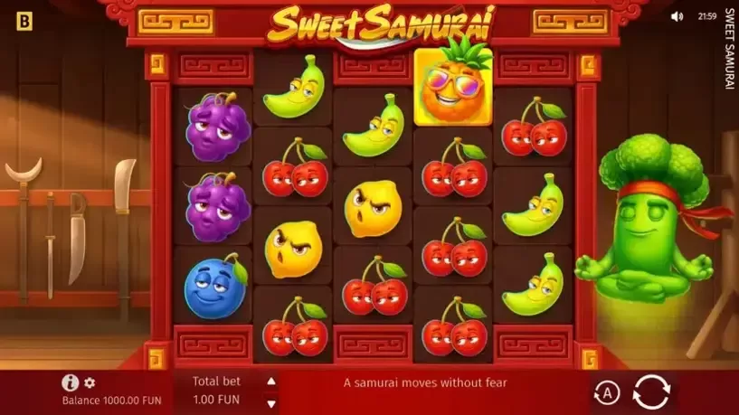 Sweet Samurai slot screenshot 
