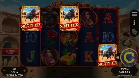 The Mighty Toro slot screenshot 2