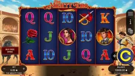 The Mighty Toro slot screenshot 1