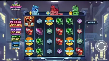 Triple Rampage slot screenshot 1
