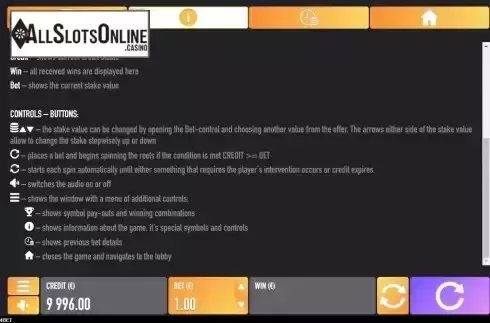 Game Rules screen 2