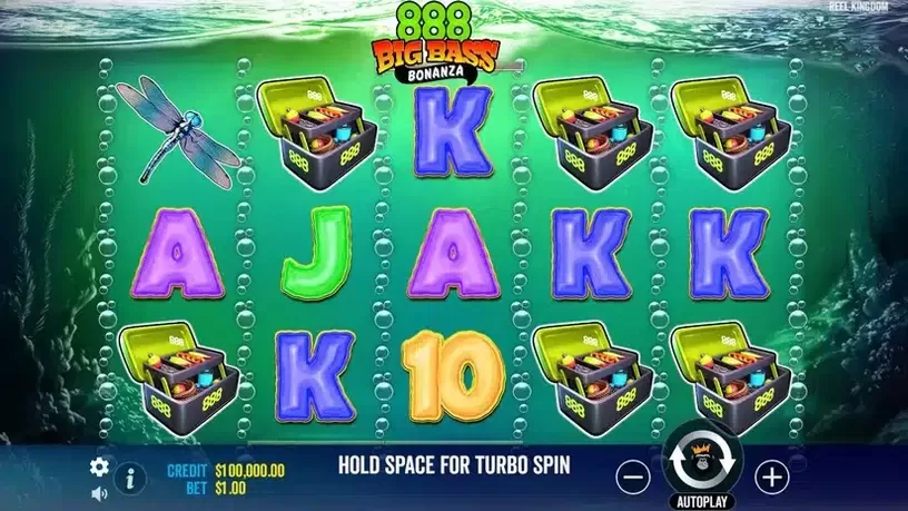 888 Big Bass Bonanza slot screenshot 