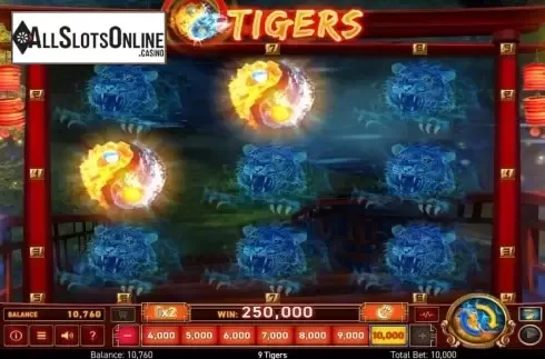Free Spins Win. 9 Tigers from Wazdan