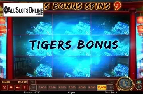Free Spins. 9 Tigers from Wazdan