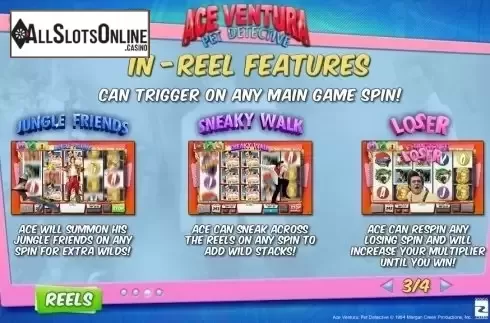 Paytable 3. Ace Ventura from Playtech