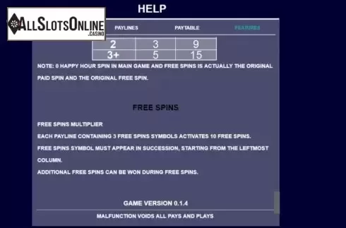 Feature screen 2. Aruban Nights from Arrows Edge