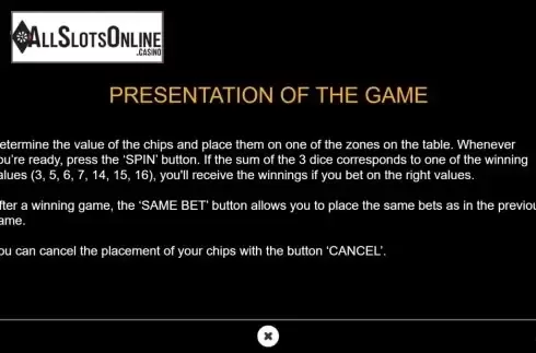 Rules 2. Banca Francesa from GAMING1