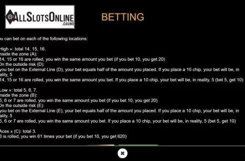 Rules 3. Banca Francesa from GAMING1