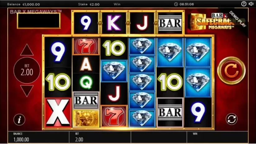 Bar-X Safecracker Megaways slot screenshot 1