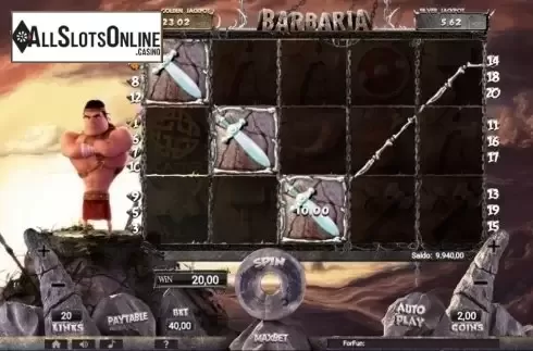Win Screen. Barbaria from Tuko Productions