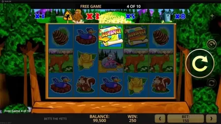 Betti The Yetti slot screenshot 4