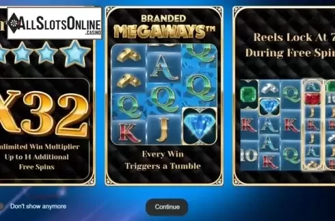 Start Screen. Bgo Branded Megaways from IronDog