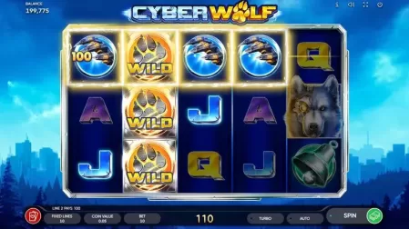 Cyber Wolf slot screenshot 2