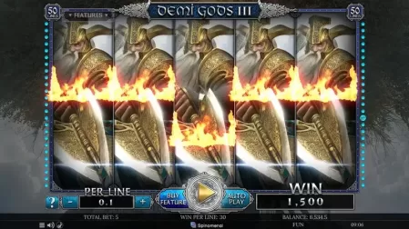 Demi Gods III slot screenshot 8