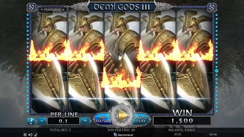 Demi Gods III slot screenshot 8