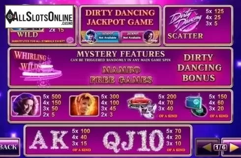 Screen2. Dirty Dancing from Playtech