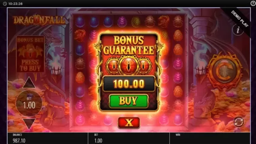 Dragon Fall slot screenshot 2
