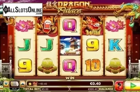 Wild Win Screen. Dragon Palace from Lightning Box