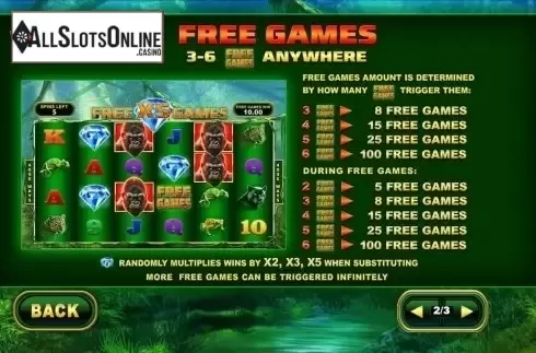 Paytable 2. Epic Ape from Playtech