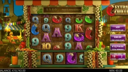 Extra Chilli slot screenshot 2