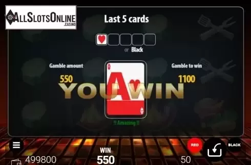 Risk/Gamble game screen