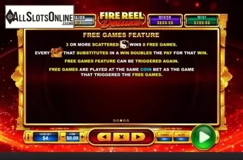 Free Games feature screen
