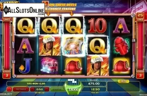 Win. Flaming Reels from GameArt