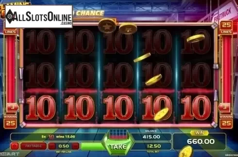 Mega win. Flaming Reels from GameArt