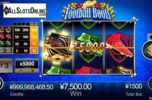 Win Screen. Football Boots from CQ9Gaming